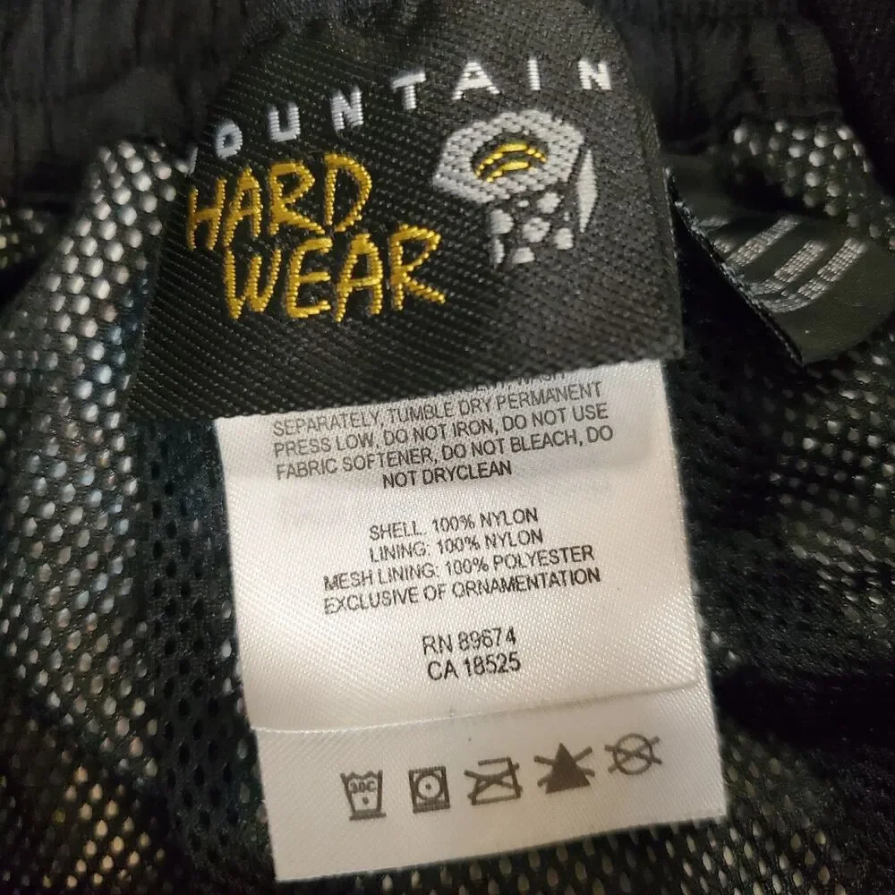 Mountain Hardwear Conduit Snow/Ski Goretex Pants Overall Sz L Black Suspenders